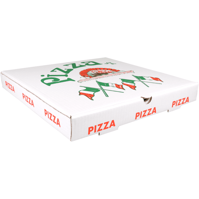 Pizzadoos 30x30x3cm vegetale 1.8mm wit (Pak à 200 stuks)