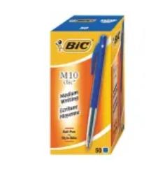 Bic balpennen M10 Blauw (Pak 50 stuks)