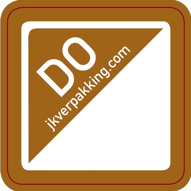 Dagstickers Donderdag 25x25mm Bruin ( Rol 1000 stuks )