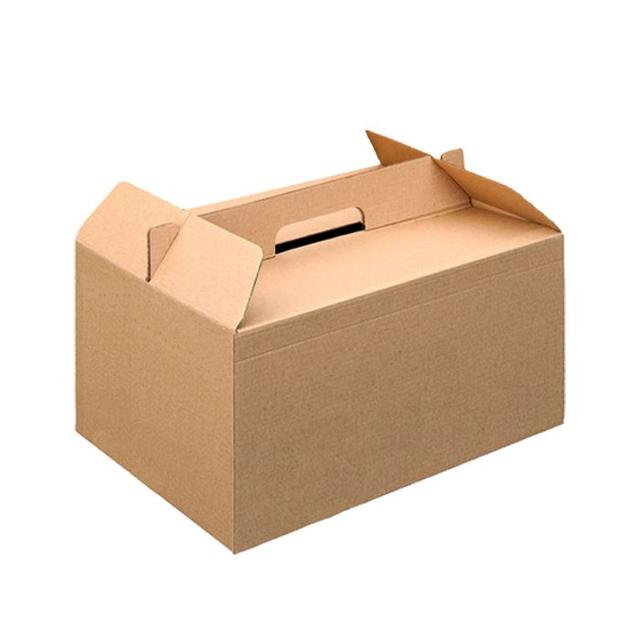 Take away doos met handvat kraft, lunchbox, 33x25x17cm, 50 stuks
