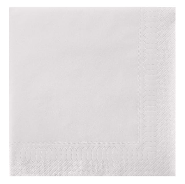 Servetten Wit 40x40cm 3-laags 1/4-vouw (Doos 1500 stuks)