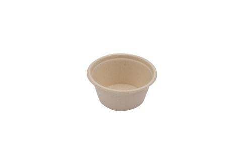 Suikerriet sausbakje 60ml/ Ø60mm (Pak à 100 stuks)
