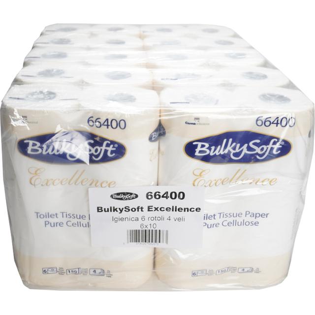BulkySoft toiletpapier cellulose 4-laags 150vel (Pak 10 x 6 rol))