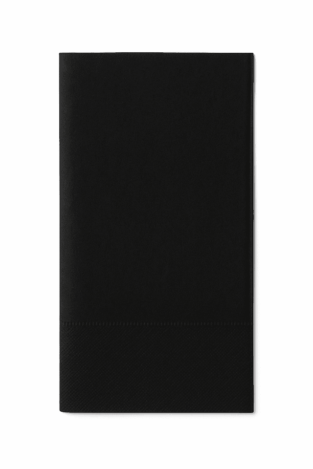 Servetten 40x40cm airlaid 55 grams 1/8 vouw Zwart (Doos 560 stuks)