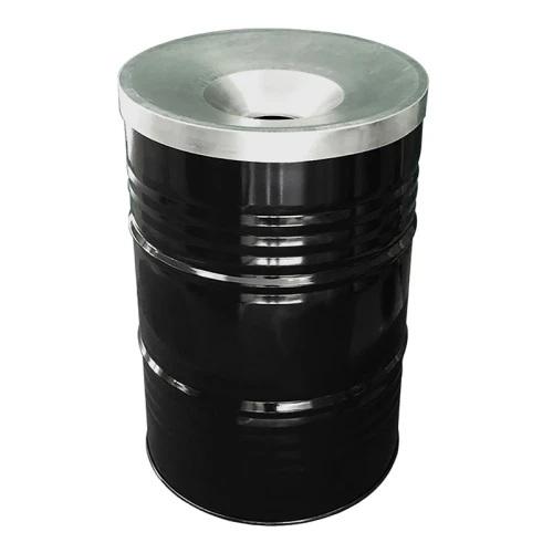 Afvalbak met vlamvertragend deksel 200 liter, The BinBin - zwart