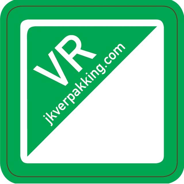 Dagstickers Vrijdag 25x25mm Groen ( Rol 1000 stuks )