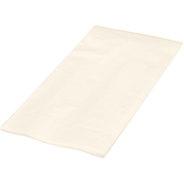 Servetten 40x40cm 3-laags 1/8-vouw Creme (Doos 1000 stuks)
