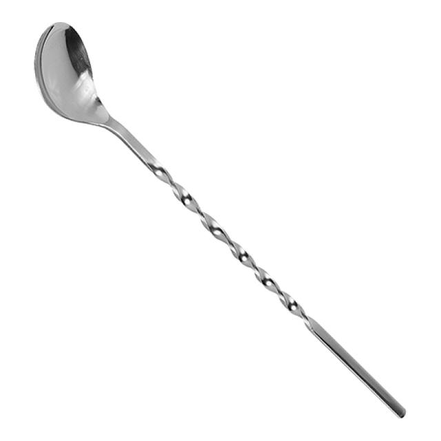 Bar cocktail lepel, RVS, gedraaid, 24 cm