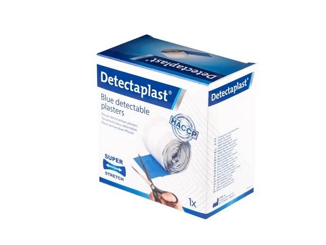 Detectaplast detectable pleister op rol 6 cm breed - 5 meter lang