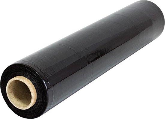 Palletfolie 20my / 50cm Zwart ( 300 meter )