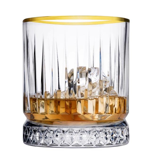 Elysia Tumbler whiskey glas 21 cl gouden rand pasabahce 4 stuks