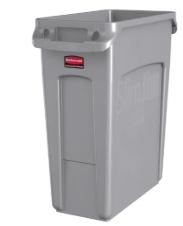Rubbermaid Slim Jim afval container 60L Grijs