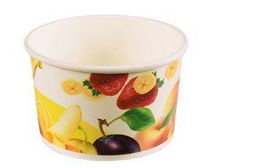 Ijsbekers karton rond 200ml Ø 9,5cm x 6cm (Pak 50 stuks)