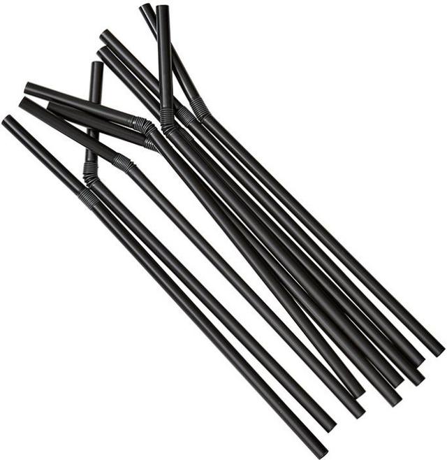 Buigrietje (PP) Zwart ø6mm/ 35cm (Pak 250 stuks)