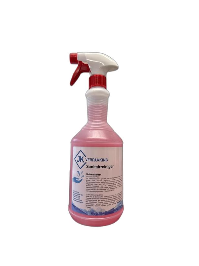 Sanitairreiniger gebruiksklaar met trigger (Fles 1 liter)