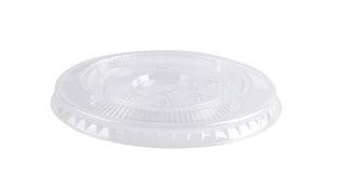 Deksel tbv. Sapbeker 92mm plat helder met kruisgat (50 stks)