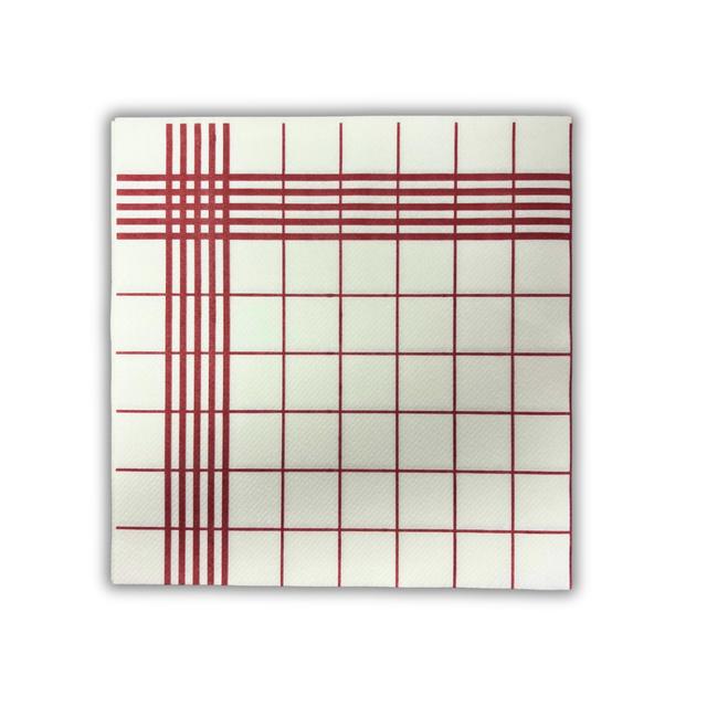 Servetten Theedoek 40x40cm Airlaid 50gr 1/4-vouw (Doos 1800 stuks)