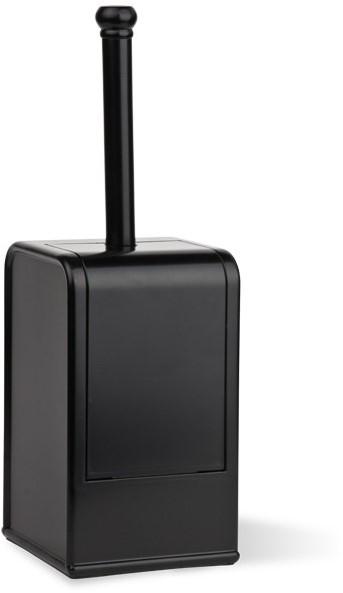 Toilet borstel houder, zwart Luxe gesloten systeem, 1 stuks