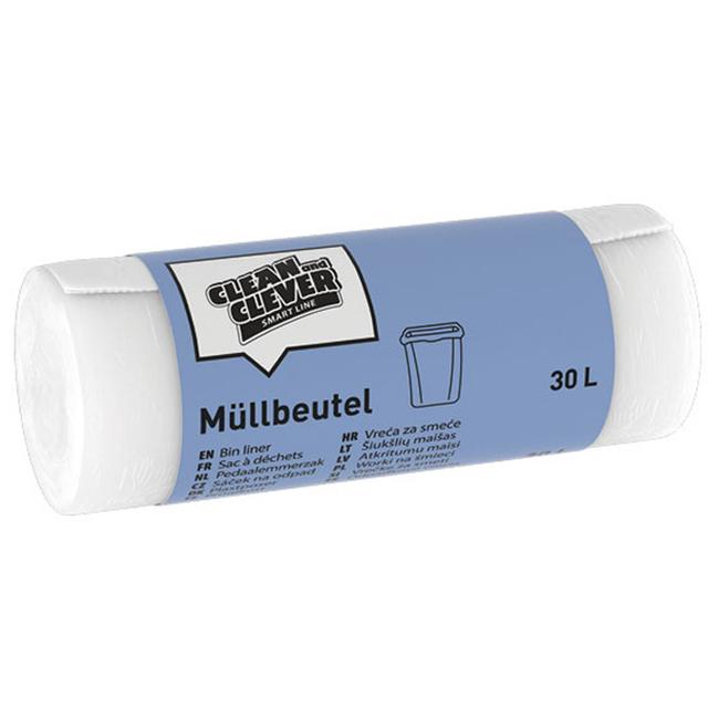 Pedaalemmerzak SMA73 50x60cm/ 30L Wit ( 50 stuks )