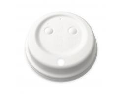 Suikerriet Deksel voor coffee to go beker 8oz Bruin (rol 60stuks)