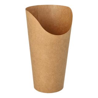 Wrap Cups Bruin karton 590ml 15,9x6x8cm bruin (Pak 50 stuks)