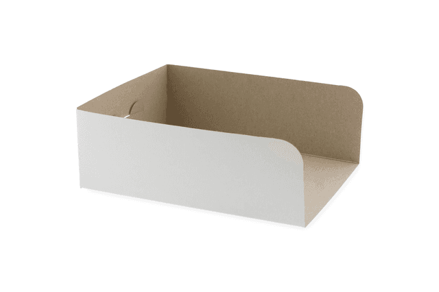 Inschuifkarton ½ pond Karton 14 x 10,5 cm wit (Doos 250 stuks)