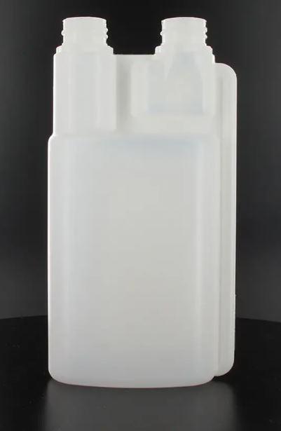 Doseerfles Transparant 1000ml 2-neck verzegelbaar. 85 gram 25 ml dosering