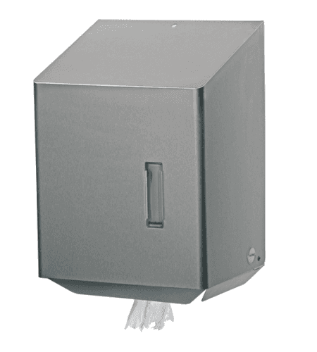 Poetsrol dispenser midi, rvs, tbv alle centrefeed papierrollen