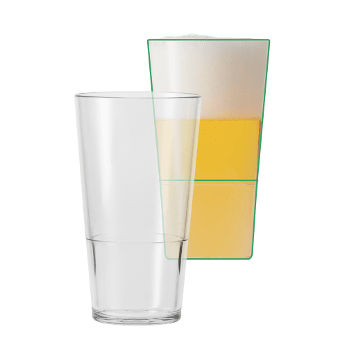 Mister Vincent Reusable Bierglas Tritan Copolyester (BPA-vrij) 33cl 