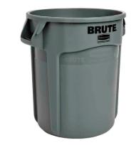 Ronde Brute container 75,7ltr Rubbermaid Grijs