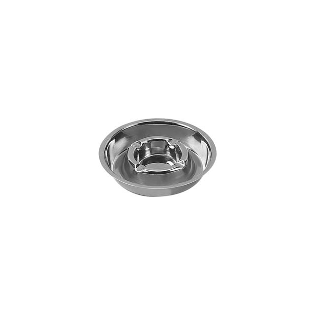 Asbak Ø16cm, RVS