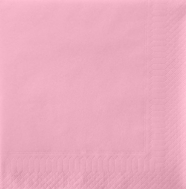 Servetten 40x40cm 2-laags Rose 8v (2000 stuks)