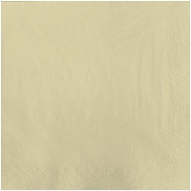 Servetten creme 40x40cm 3lg. 1/4vouw Fasana 4x250st.