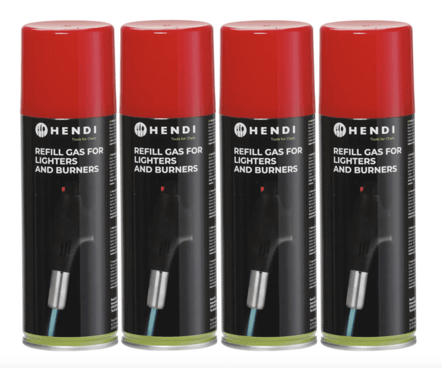 Aanstekergas navulling, Gasbus Refill Lighters, Hendi, 4 Stuks
