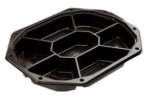 Cateringschaal 7-vaks 35cm Zwart (Pak 25 stuks)