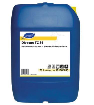 Divosan TC86 Chloorhoudend reinigings- en desinfectiemiddel voor hard water (Can 20 liter)