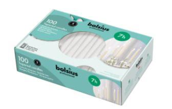Bolsius Gotische kaars Wit 240/23 (Pak 100 stuks)