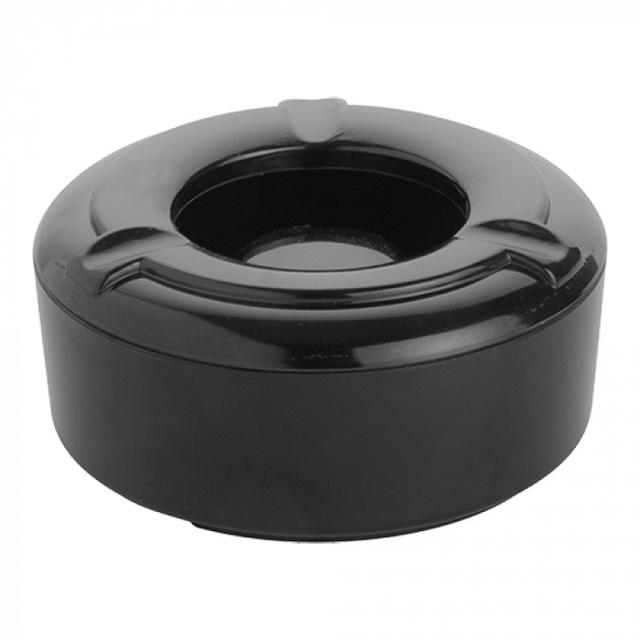 Terras asbak Ø10cm, outdoor, melamine zwart