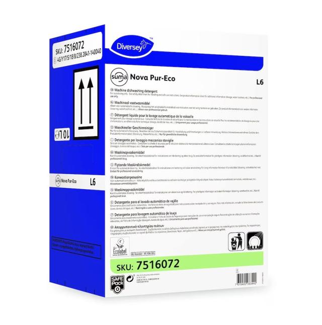 Vaatwasmiddel hard water Suma Nova Pur-Eco L6