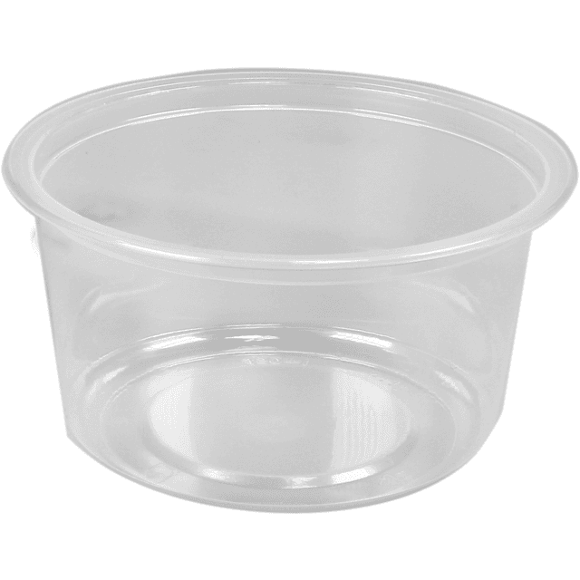 Bakje rond transparant, PP thermo, 115/56, 350cc, 500 stuks