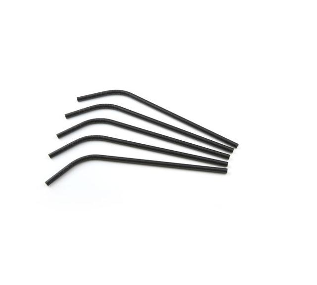 Buigrietjes Papier (FSC) Zwart ø6mm/ 24cm (Pak 200 stuks)