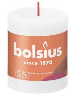 Bolsius Stompkaars Rustiek 80/68 Shine White (Doos 4 stuks)