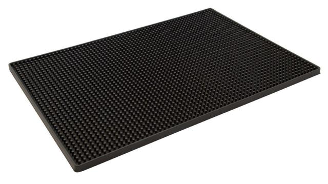 Barmat 45x30 cm zwart rubber, bar prof