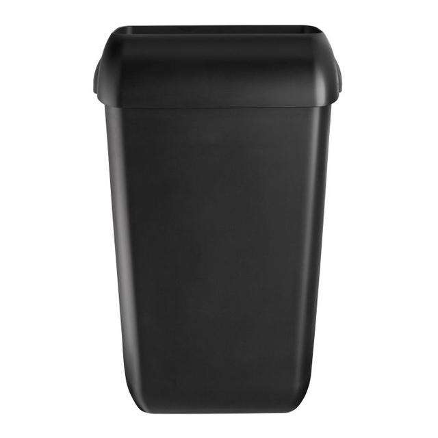 Quartz afvalbak 23L 560x337x225mm Zwart LET OP incl. deksel