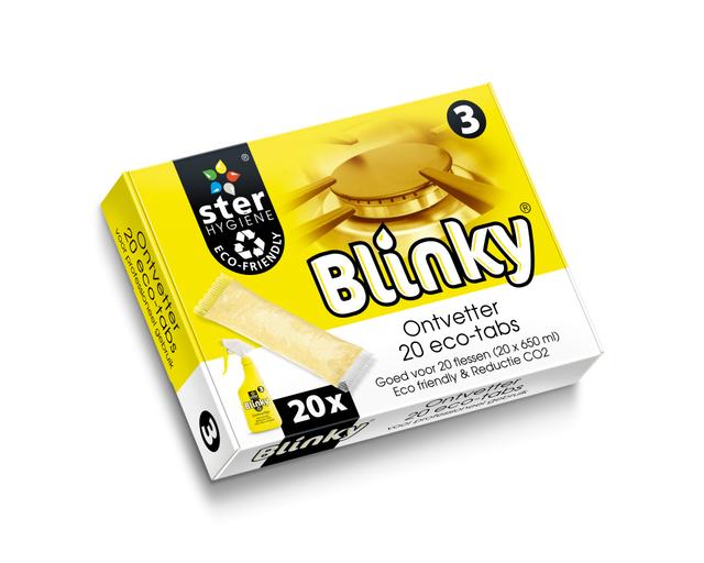 Blinky eco-tabs Ontvetter Geel nr3 (Pak 20 tabs)