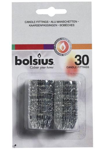 Aluminium kaarsenpassingen (Pak 30 stuks)