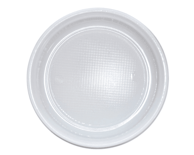 Borden plastic wit Ø22cm 3vaks 100st.