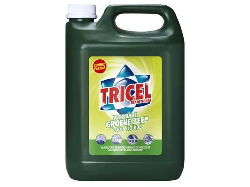 TRICEL Vloeibare Groenezeep zonder Parfum (Can 5 liter)