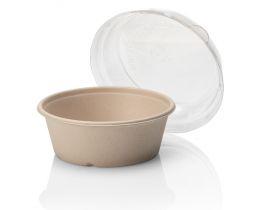 Bowls Bagasse brown 600ml Ø 194mm (Doos 480  stuks)