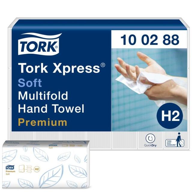 Tork H2 handdoek Xpress Multifold (10 02 88) 2lg 21x110st